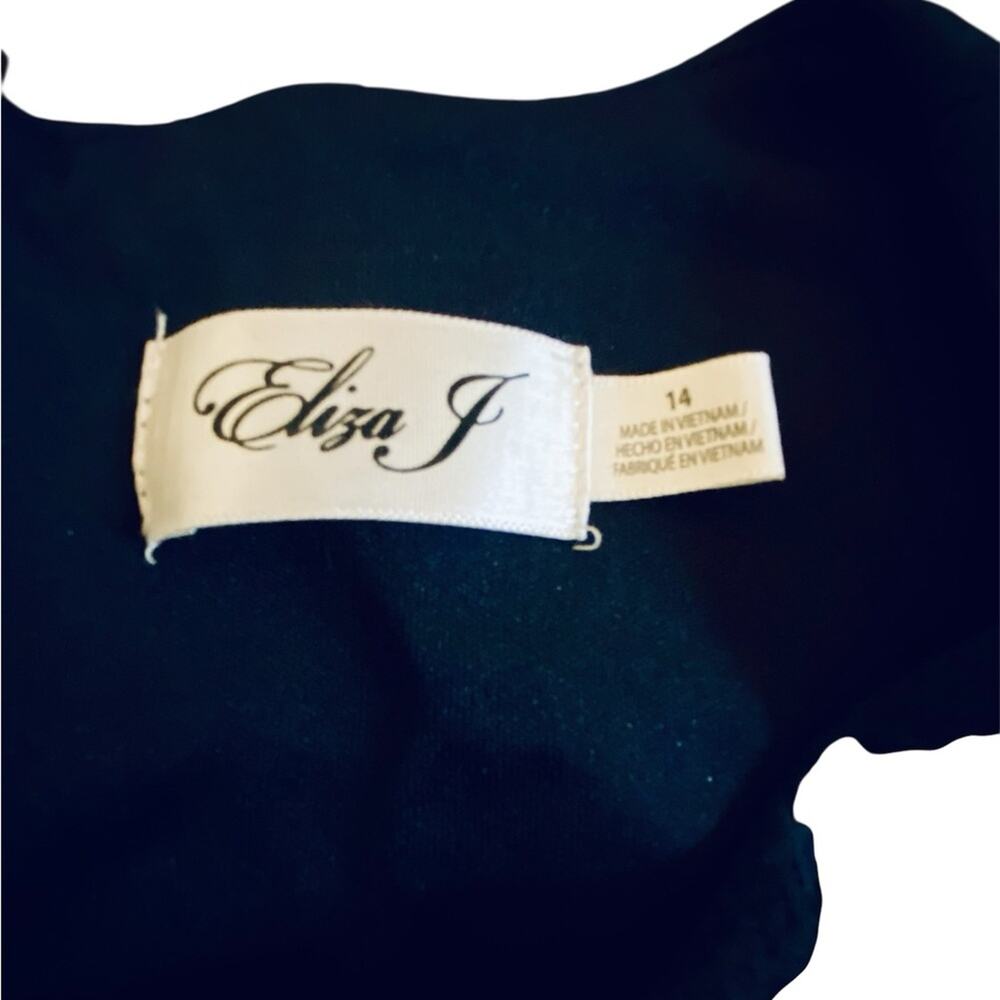 Eliza J Navy Blue Mini Dress with Flared Sleeves - Picture 4 of 7